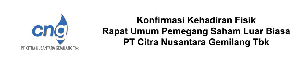 Confirmation of Physical Attendance at the Extraordinary General Meeting of Shareholders